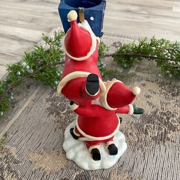 Home Interiors Santa Clause Decor Candle Holder - Picture 4 of 7
